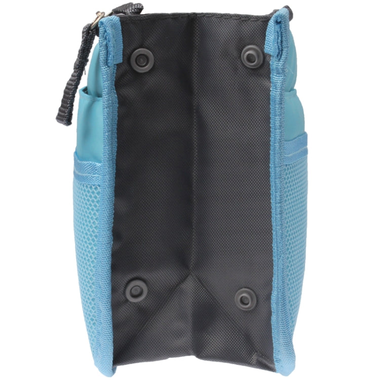 Thicken Portable Multi-function Double Zipper Cosmetic Bag, Storage Bag in Bag (Blue)