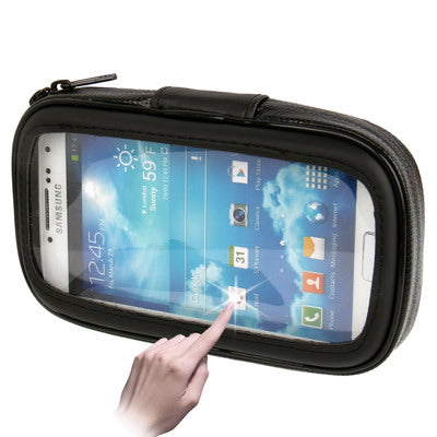 Bike Mount & Waterproof / Sand-proof / Snow-proof / Dirt-proof Tough Touch Case for 5.5 inch Phone (Black)