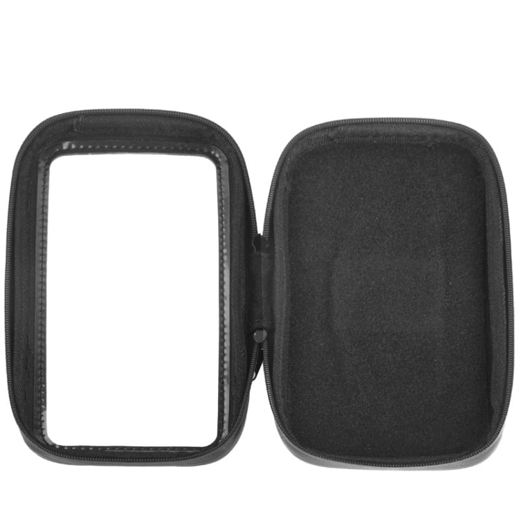 Bicycle Handlebar Mount Holder Waterproof / Sand-proof / Snow-proof / Dirt-proof Zipper Touch Bag, Suitable for Galaxy Note III / N9000 & Mega 6.3 / i9200(Black)