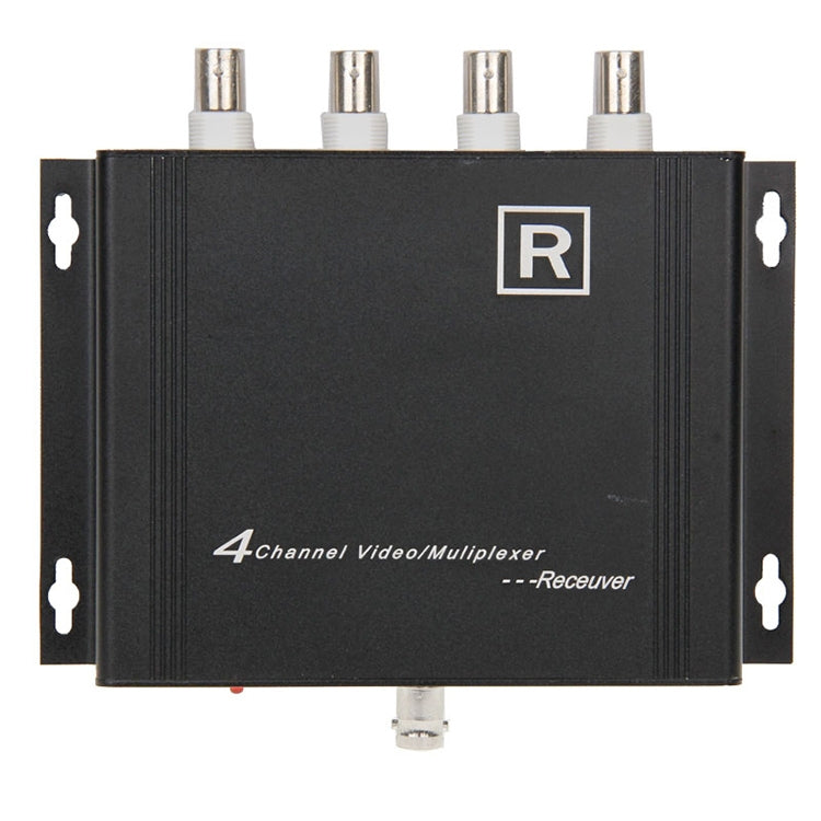 4 Channel Video Multiplexer Transmitter and Receiver(Black)
