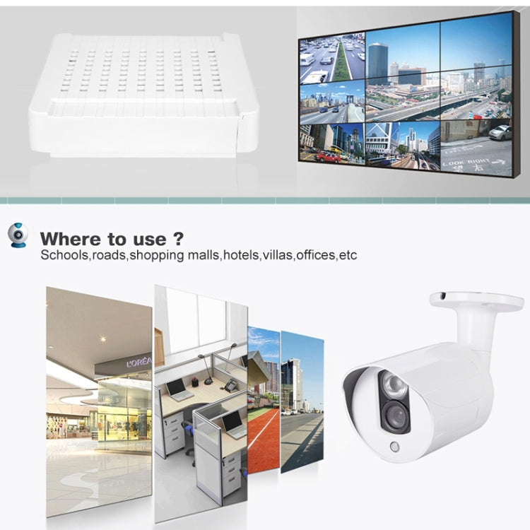 N4B3-Mini/L 4Ch 720P P2P ONVIF 1.0 Mega Pixel IP Camera NVR Kit, Support Night Vision / Motion Detection, IR Distance: 20m