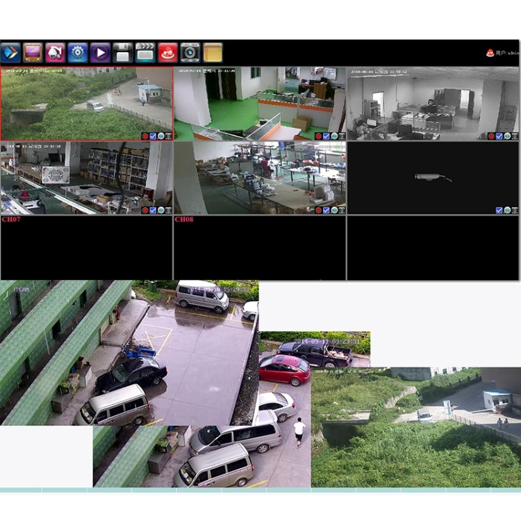 N4B3Poe 4Ch 720P P2P ONVIF 1.0 Mega Pixel IP Camera NVR Kit, Support Night Vision / Motion Detection, IR Distance: 20m