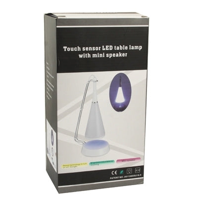 Multifunctional USB LED Desk Lamp, Touch Sensor + Mini Bluetooth V4.0 Speaker(Black)