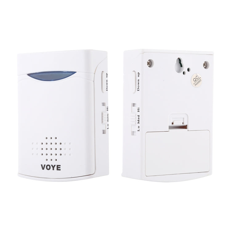 VOYE V006A Home Music Remote Control Wireless Doorbell with 38 Polyphony Sounds(White)