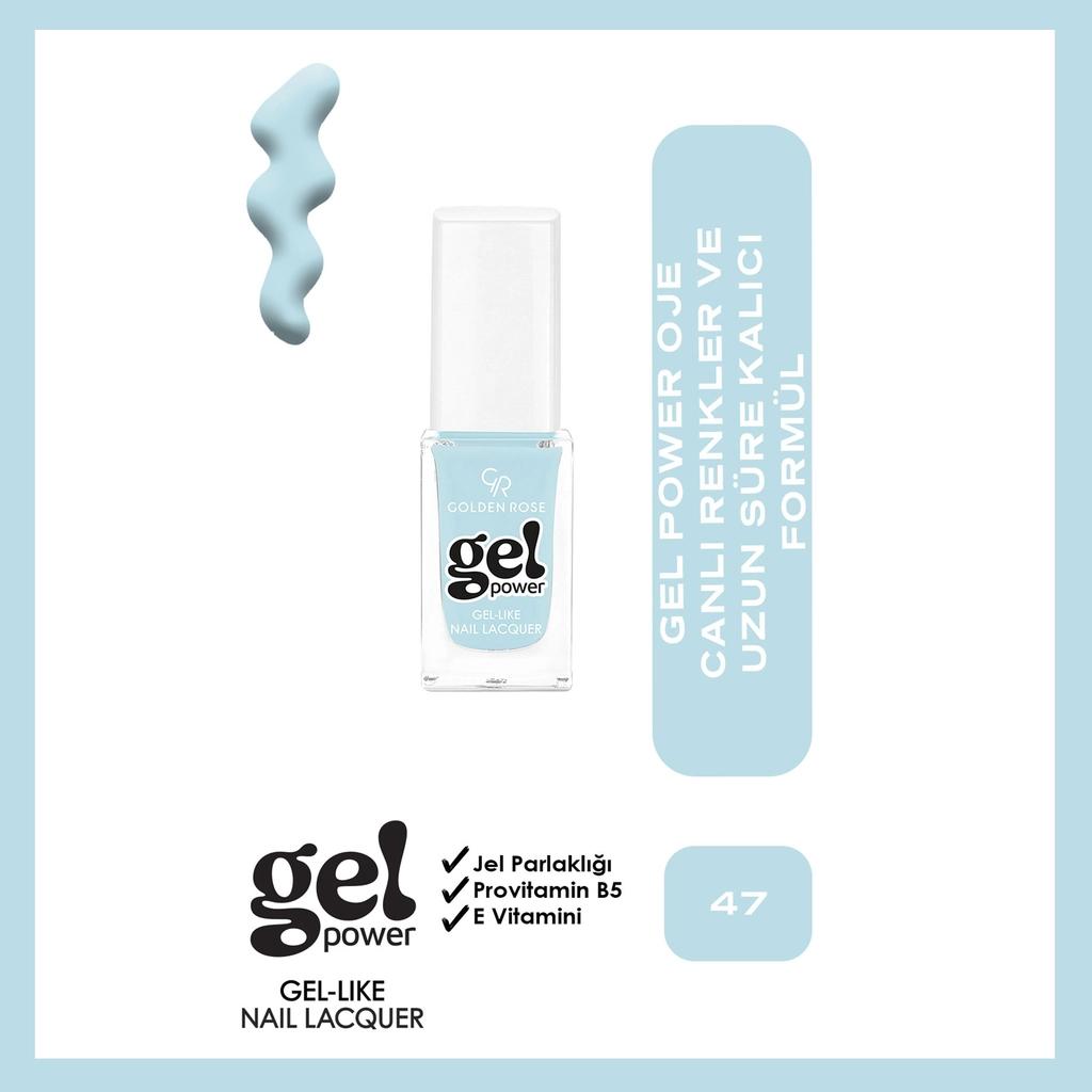 Golden Rose Power Gel Like Nail Polish No: 47 10.2ml