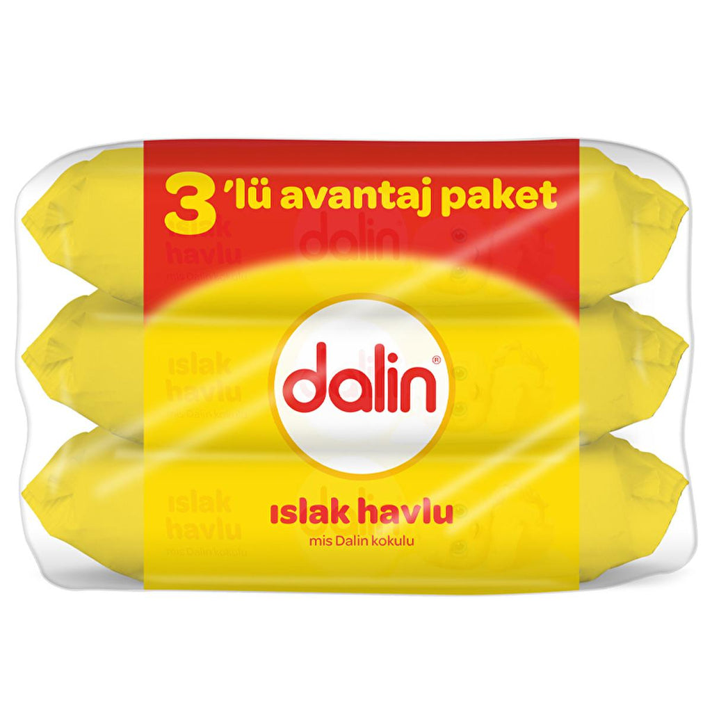 Dalin Klasik Baby Wet Wipes - Hypoallergenic & Dermatologically Tested, Soft & Gentle on Skin, 3x56 Count