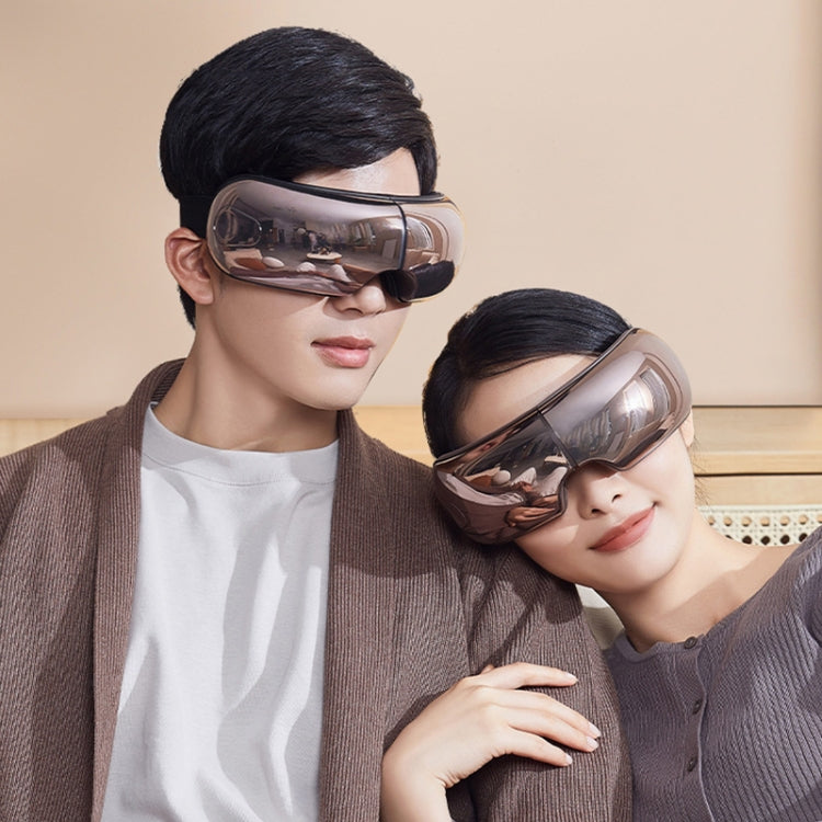 Smart Hot Compress Air Pressure Vibration Eye Massager Visual Massage Eye Care Device (Light Smoke)