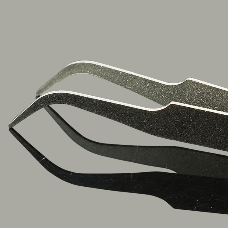 Gooi TS-15 Steel Bend Tweezers(Silver)