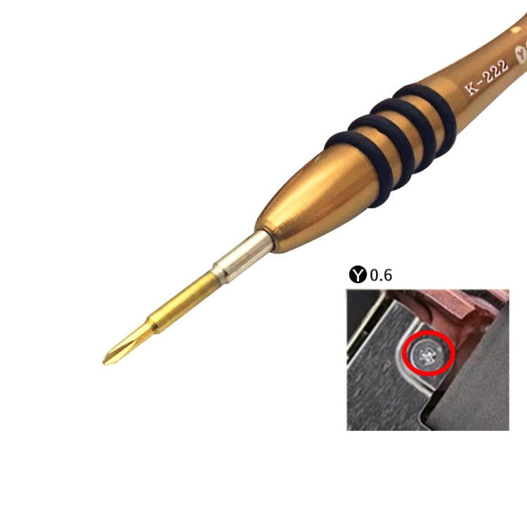 Kaisi K-222 Precision Screwdrivers Professional Repair Opening Tool for Mobile Phone Tablet PC (Y shape: 0.6)