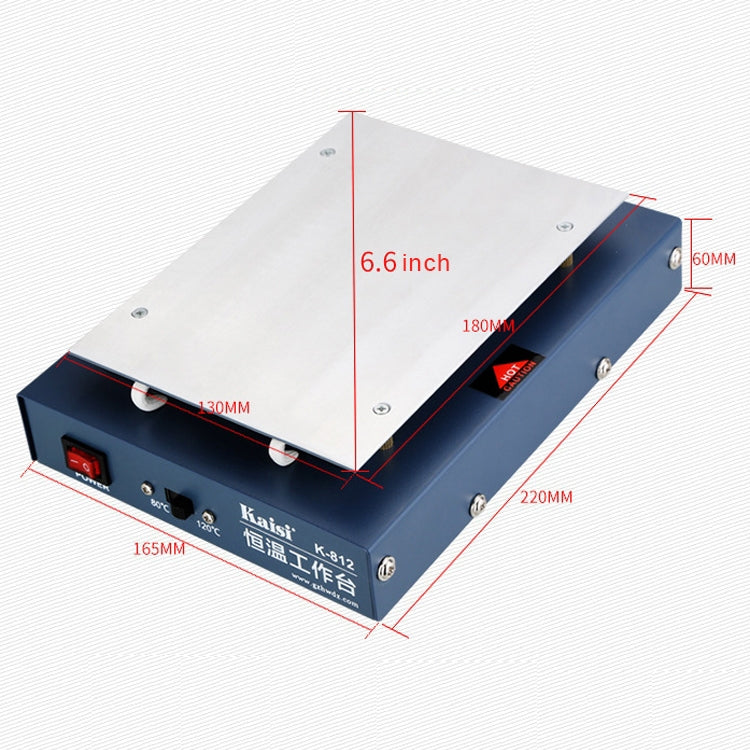 Kaisi K-812 Constant Temperature Heating Plate LCD Screen Open Separator Desoldering Station, EU Plug