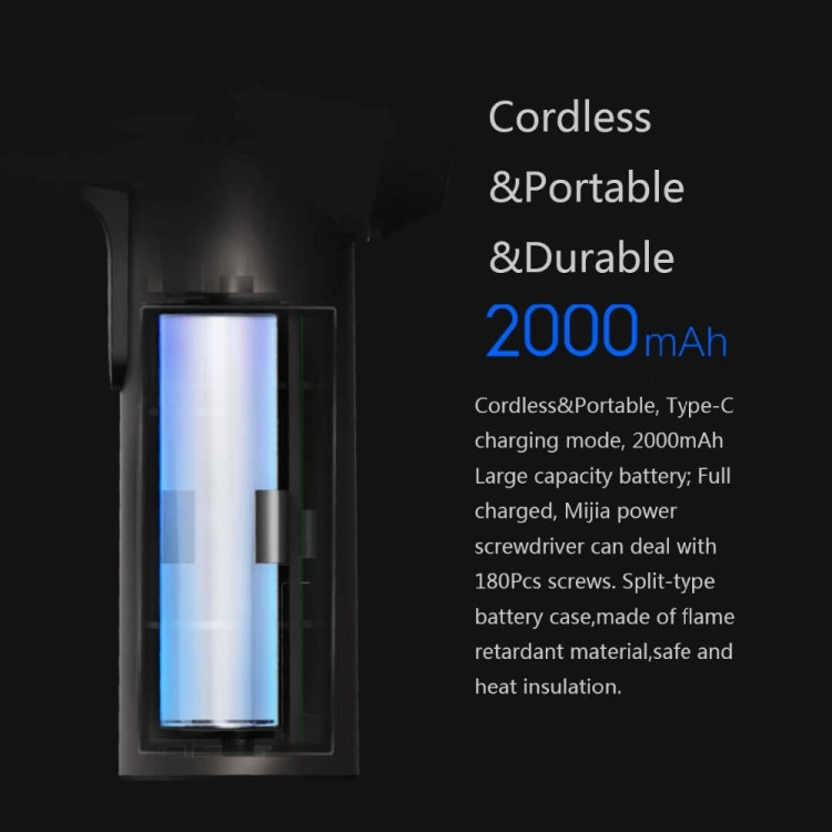 Original Xiaomi Mijia Cordless Rechargeable Screwdriver With 12 PCS  S2 Screw Bits