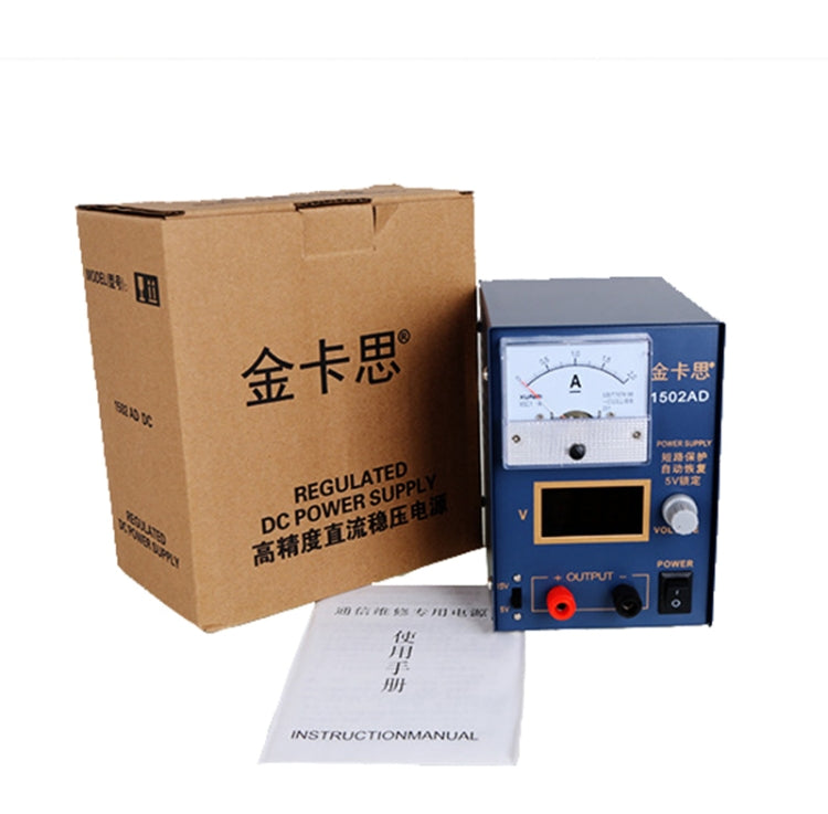 Kaisi KS-1502AD 15V 2A DC Power Supply Voltage Regulator Stabilizer Ammeter Adjustable Power Supply Repair Tools , US Plug