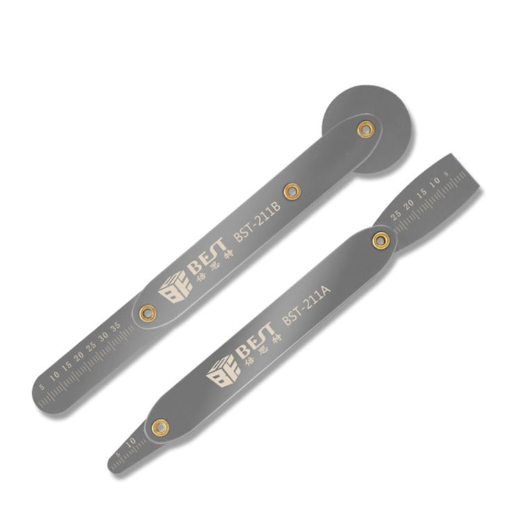 BEST BST-211A/B Universal Mobile Phone Repair Opener Tool Metal Disassemble Crowbar Metal Steel Pry Tool Set