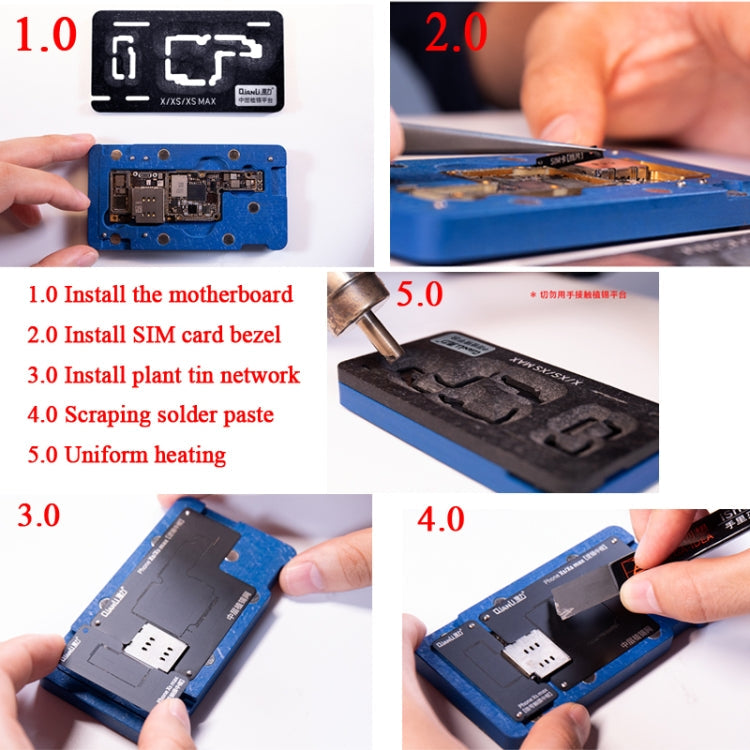 Qianli BGA Reballing Stencil Platform for iPhone X / XS / XS Max