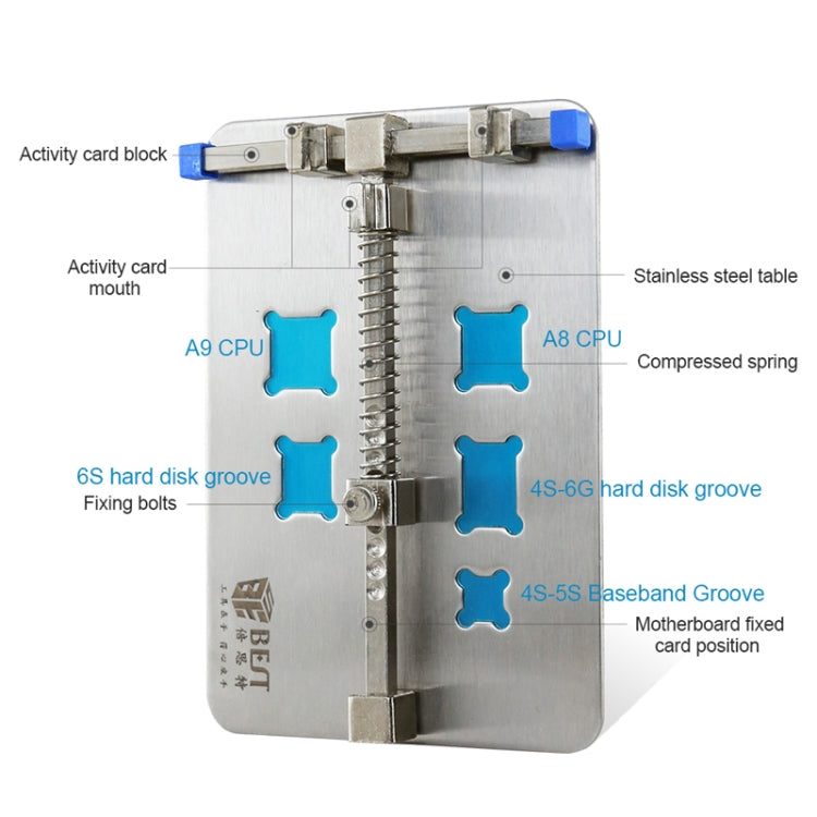 BEST- 001D Stainless Steel Circuit Board Soldering Desoldering PCB Repair Holder Fixtures Mobile Phone Repairing Tool