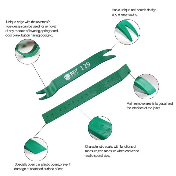 BEST-129 Double Bend Head Plastic Pry Tool