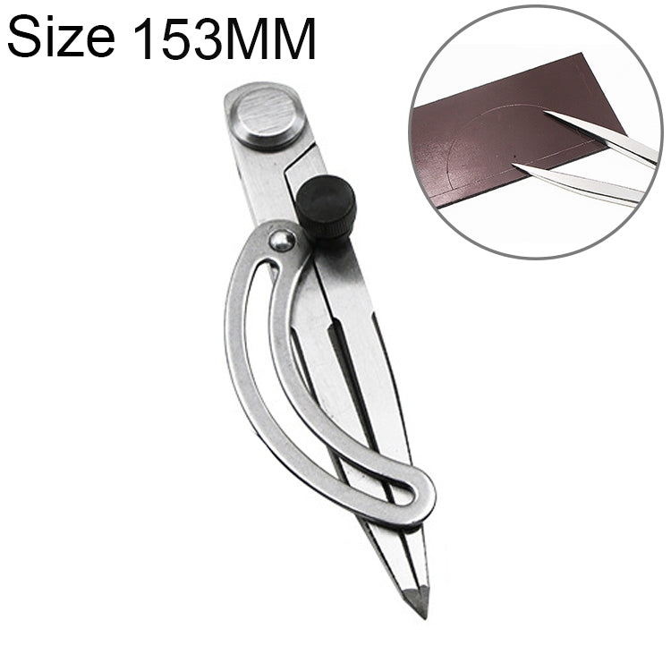 Carbon Steel Head Spacing Gauge Compasses Industrial Leather Side Liner Tool, Length: 153mm