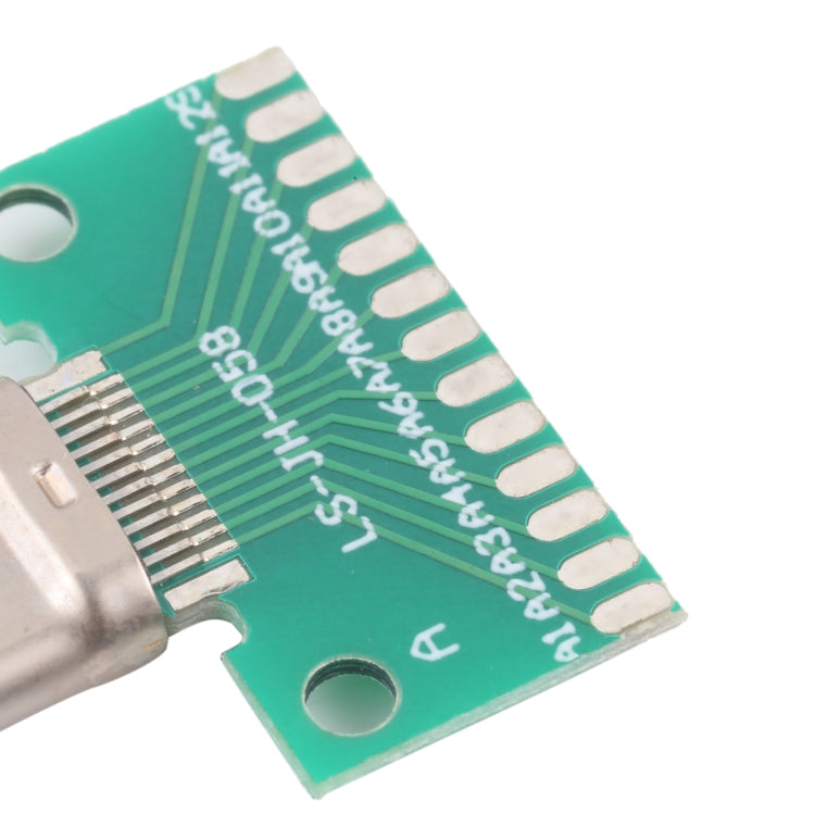 Double-sided Positive and Negative Type C Male Test Board USB 3.1 with PCB 24pin Welded