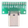 Double-sided Positive and Negative Type C Female Test Board USB 3.1 with PCB 24pin Welded