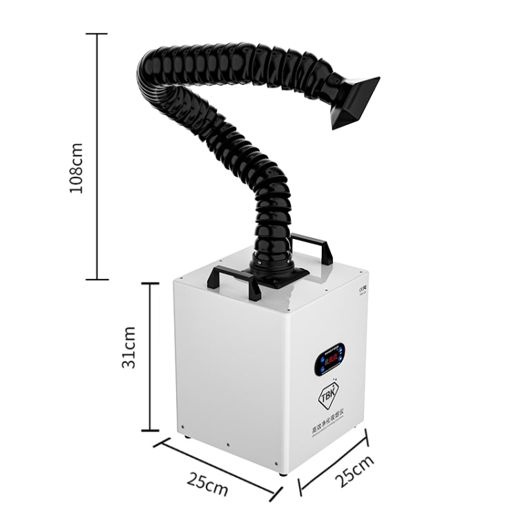 TBK618 220V Soldering Fume Extractor Industrial Soldering Iron Fume Laser Marking Fume Extractor Mobile Purifying Smoke Apparatus