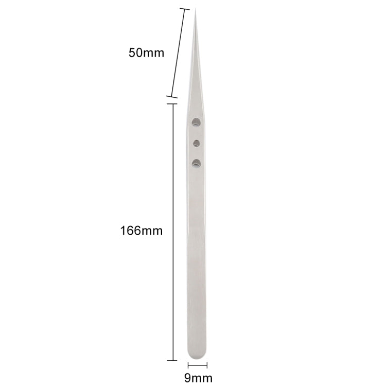 Aaa-12 Precision Repair Tweezers Long Pointed Stainless Steel