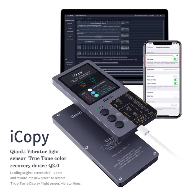 Qianli iCopy Plus 3 in 1 LCD Screen Original Color Repair Programmer For iPhone