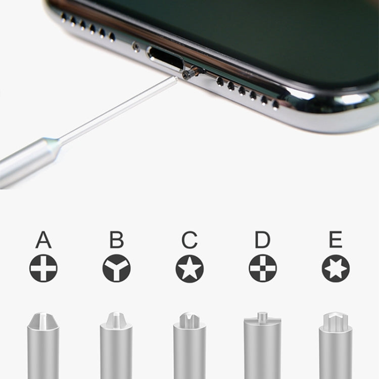 XL-655 3D Non-slip Hollow Cross Tip Middle Bezel 2.5 Screwdriver