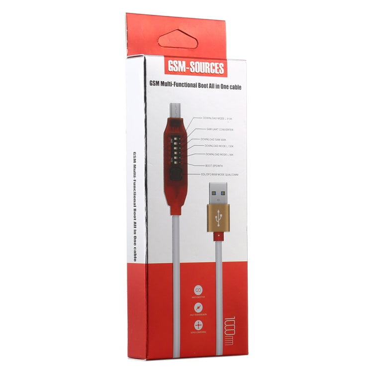 GSM Multi-functional Boot All in One Cable, Random Color Delivery