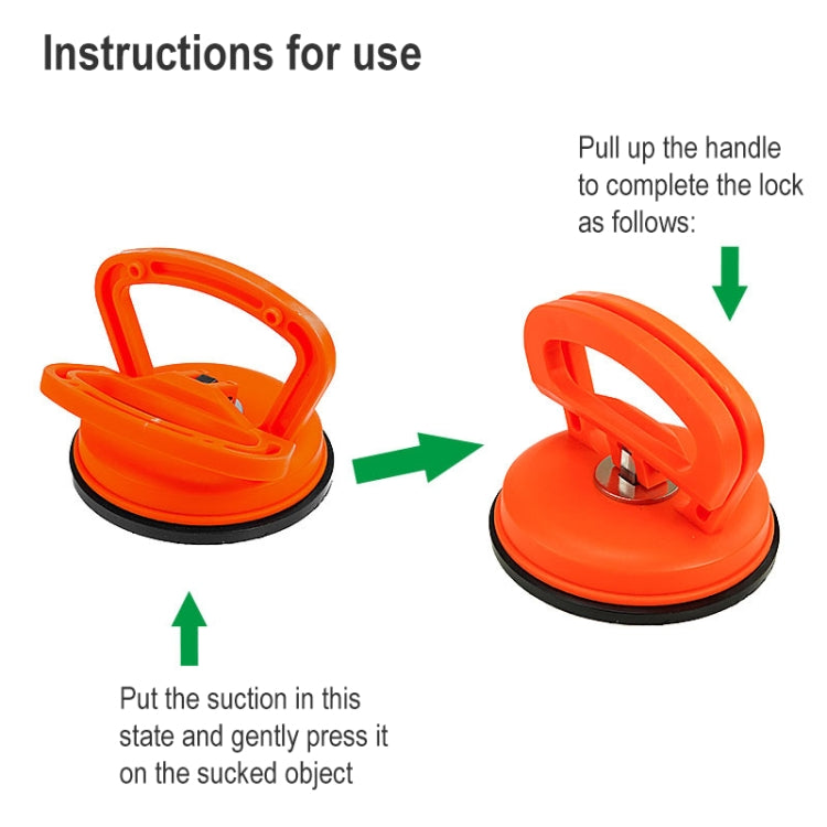 Large Car Dent Repair Puller Suction Cup Bodywork Panel Sucker (Orange)