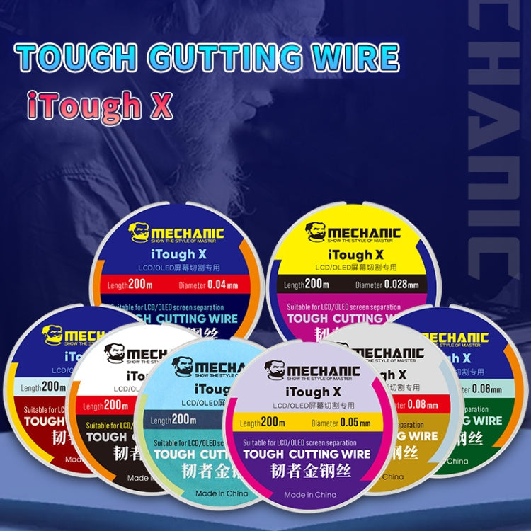 MECHANIC iTough X 200M 0.028MM LCD OLED Screen Cutting Wire