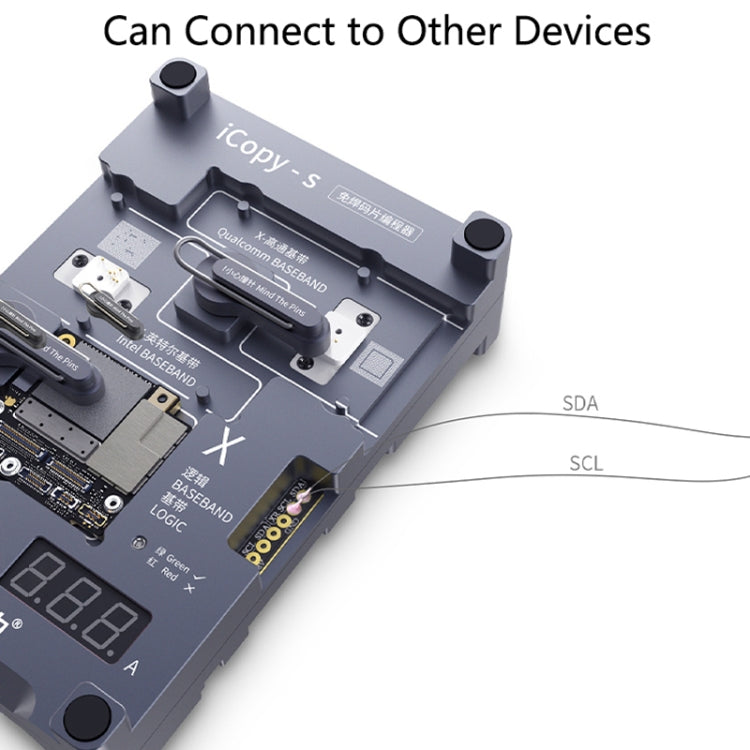 Qianli iCopy-S Double Sided Chip Test Stand 4 in1 Logic Baseband EEPROM Chip Non-removal For iPhone 6 / 6 Plus / 6S / 6S Plus