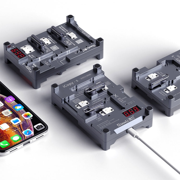 Qianli iCopy-S Double Sided Chip Test Stand 4 in1 Logic Baseband EEPROM Chip Non-removal For iPhone 7 / 7 Plus / 8 / 8 Plus