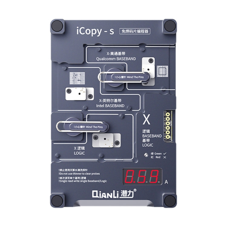 Qianli iCopy-S Double Sided Chip Test Stand 4 in1 Logic Baseband EEPROM Chip Non-removal For iPhone X / XS / XR / XS Max