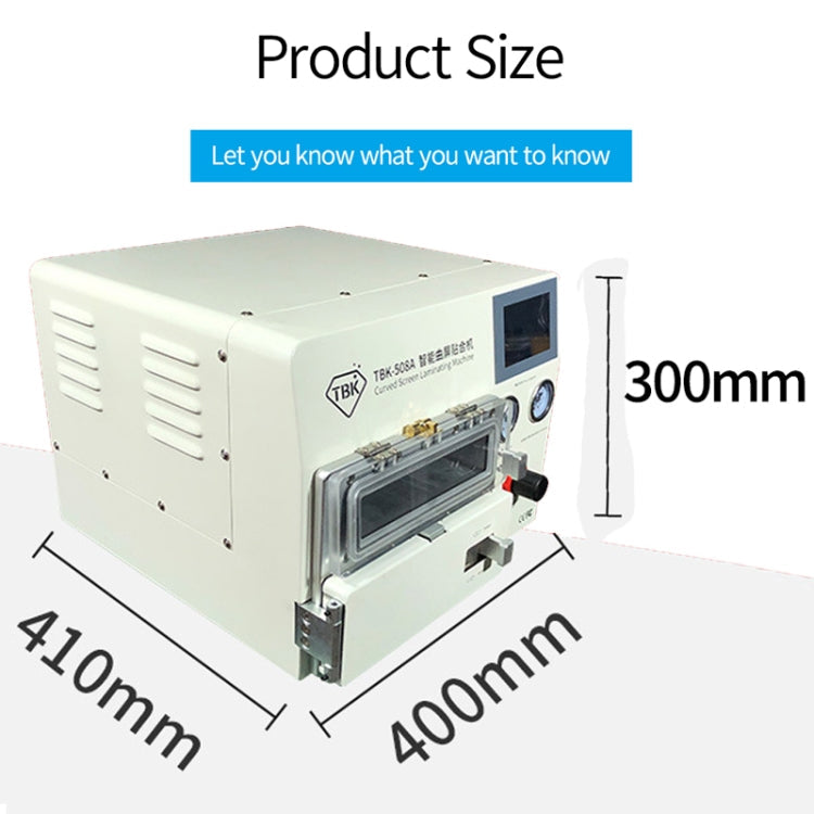 TBK TBK508A 14 inch Curved Screen LCD Screen Vacuum Separation OCA Laminating and Debubble Machine with 4 Moulds