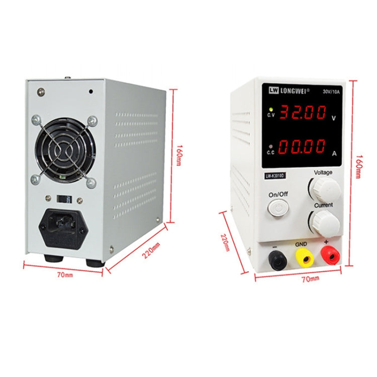 K3010D 30V 10A DC Switching Regulated Powers Supply Phone Repair Voltage Regulator(UK Plug)