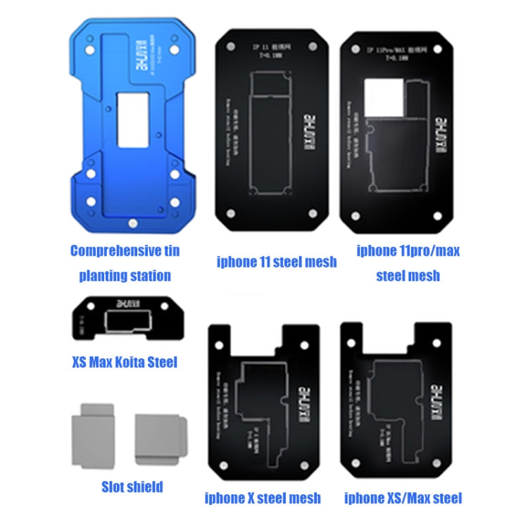 AIXUN FT06 Pro 6 in 1 PCB Printing Reballing Platform For iPX-iP11 Pro Max