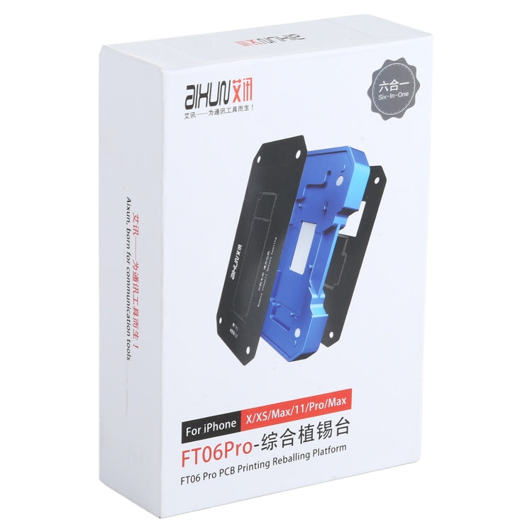 AIXUN FT06 Pro 6 in 1 PCB Printing Reballing Platform For iPX-iP11 Pro Max