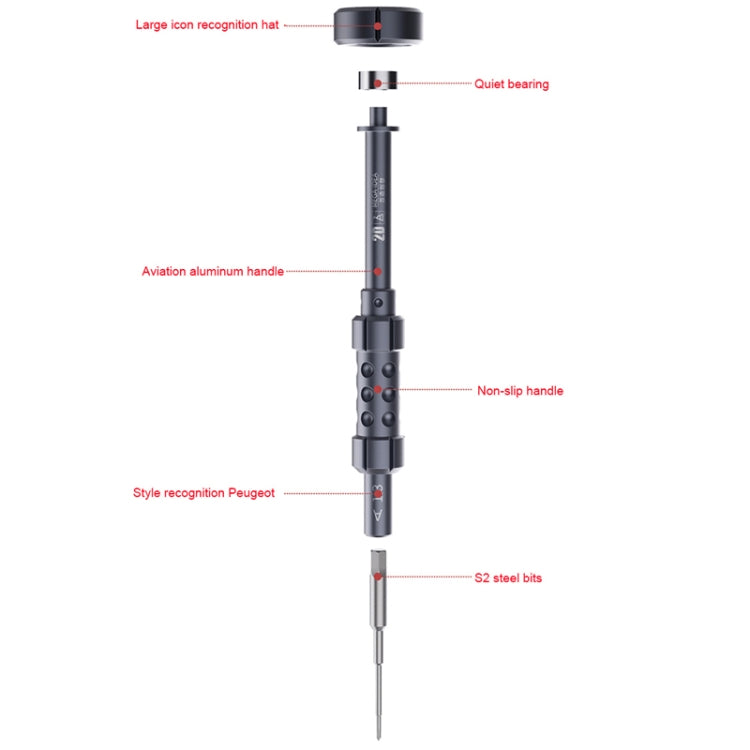 QIANLI 5 in 1 Multi-purpose 2D Grenade Magnetic Screwdriver Set