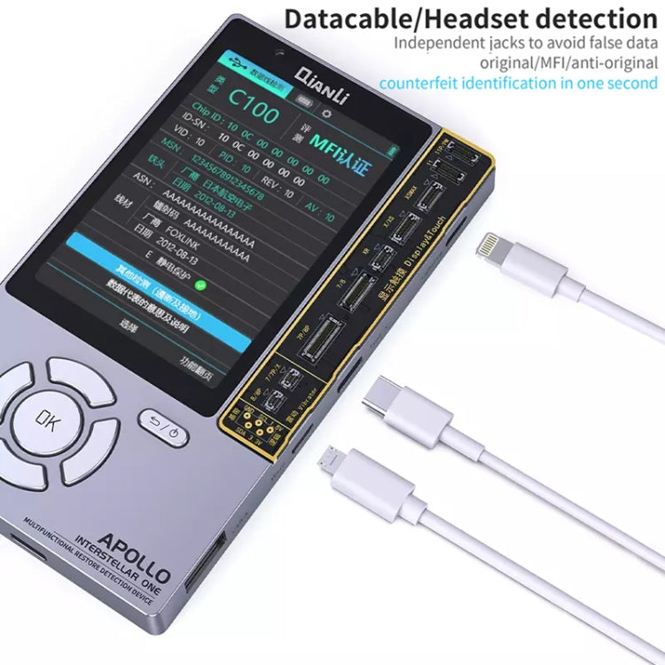 Qianli Apollo Interstellar One Multifunctional Restore Detection Device (International Edition) For iPhone 11/11 Pro Max/11 Pro/X/XS/XS Max/XR/8/8 Plus/7/7 Plus
