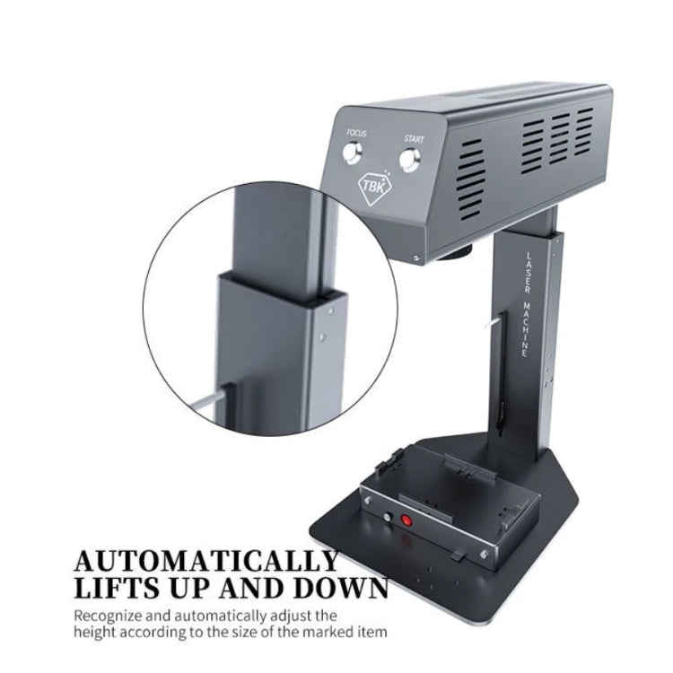 TBK-958M Laser Marking Machine Auto Focus Frame Separator 2 in 1 Engraving Equipment, US Plug
