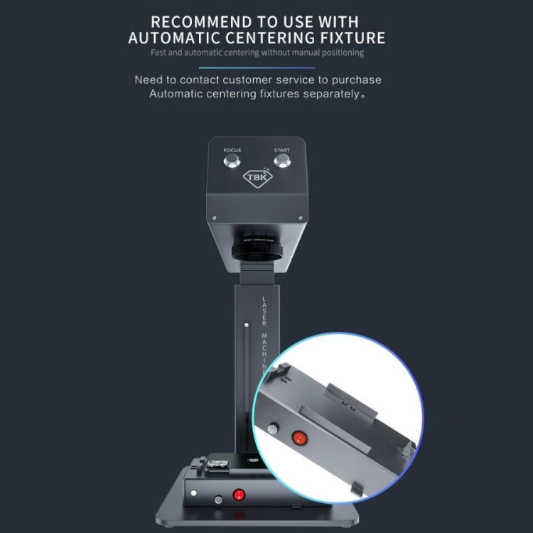TBK-958M Laser Marking Machine Auto Focus Frame Separator 2 in 1 Engraving Equipment, AU Plug