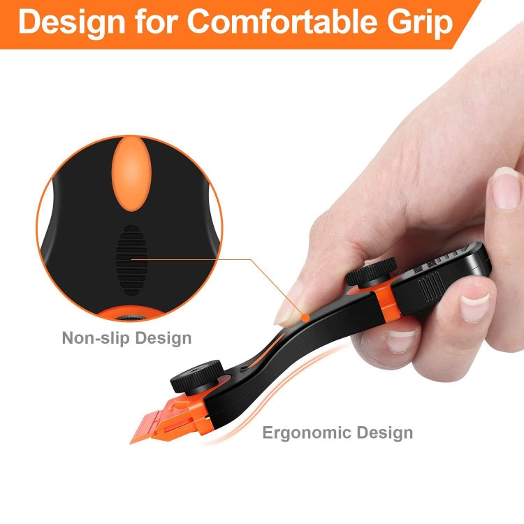 Double Headed Scraper Blade Glue Squeegee Remover Cleaner Tool (Yellow)