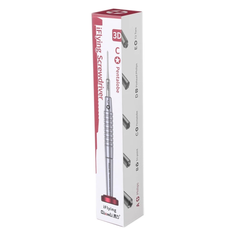 Qianli iFlying 3D Aluminum Handle Anti-slip Screwdriver, Pentalobe