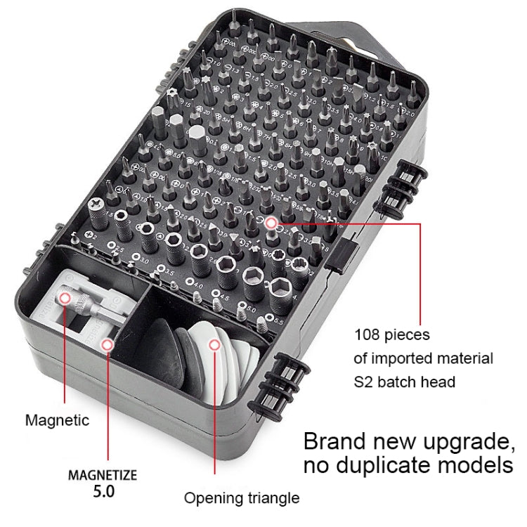 138 in 1 DIY Mobile Phone Disassembly Tool Clock Repair Multi-function Tool Screwdriver Set (Red)