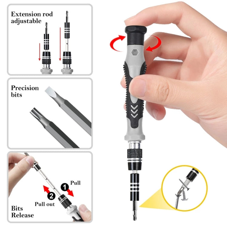 138 in 1 DIY Mobile Phone Disassembly Tool Clock Repair Multi-function Tool Screwdriver Set (Red)