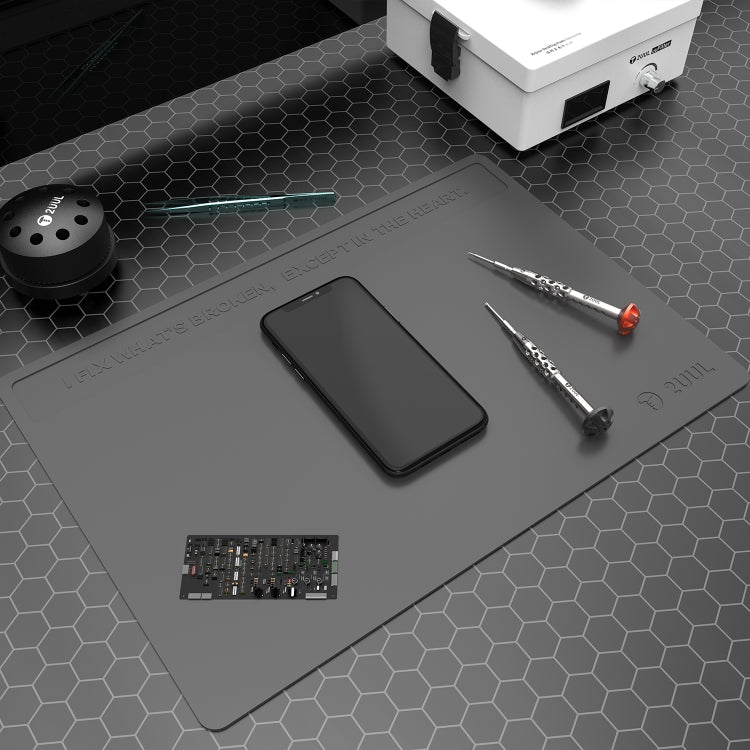 2UUL Heat Resisting Silicone Pad, Size: 40 x 28cm (Grey)