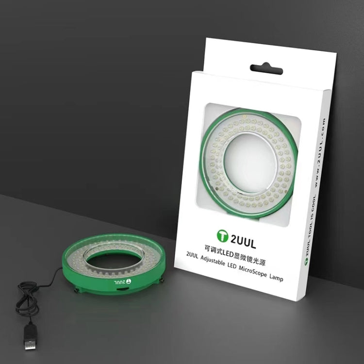 2UUL Adjustable LED Microscope Ring Lamp 5V USB Power Supply