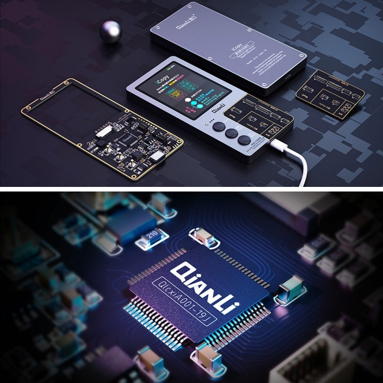For iPhone 6 - 14 Pro Max 3 in 1 Qianli iCopy Plus 2.2 Repair Detection Programmer Set