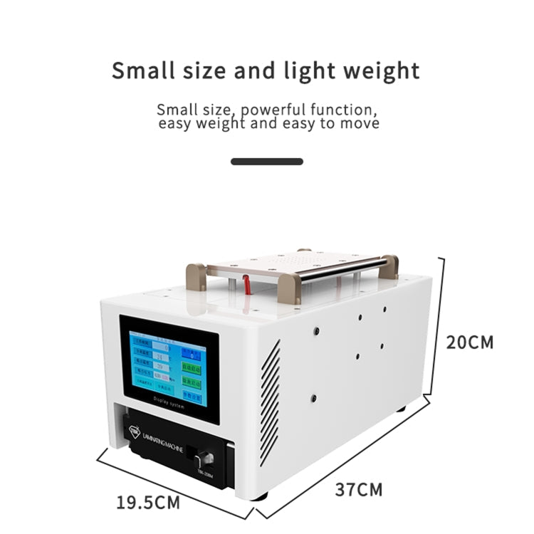 TBK 208M 3 in 1 Mini LCD Screen Vacuum Laminating Machine, US Plug