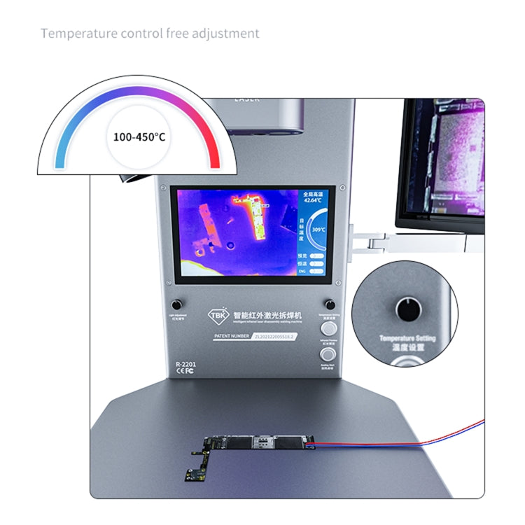 TBK R2201 Intelligent Thermal Infrared Imager Analyzer with Microscope, US Plug